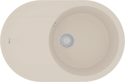 Мойка кухонная Lemark Lacha 760 9910060 шампань матовая, овальная, 76x50 см