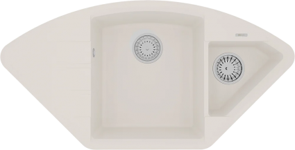 Мойка кухонная Lemark Irkana 980 9910046 жасмин матовая, многоугольная, 98x50 см