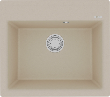Мойка кухонная Lemark Hanka 570 9910014 бежевая матовая, прямоугольная, 57x50 см