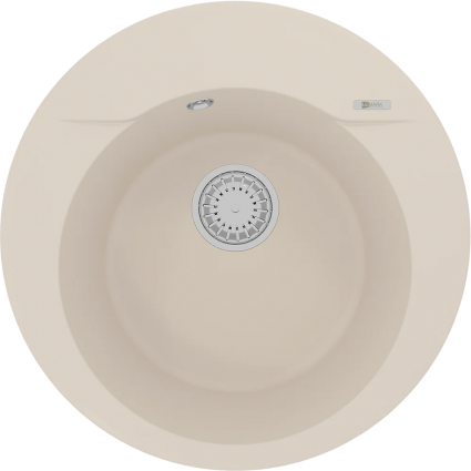 Мойка кухонная Lemark Sula 500 9910006 шампань матовая, круглая, 50x50 см