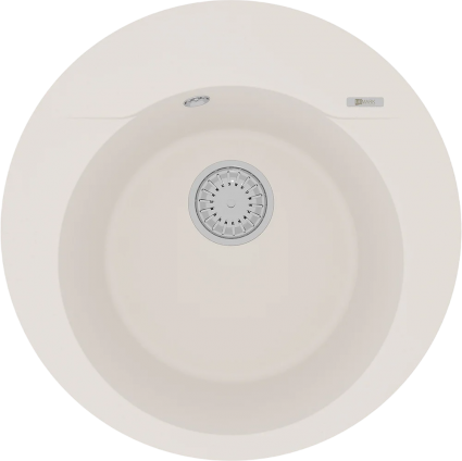 Мойка кухонная Lemark Sula 500 9910004 жасмин матовая, круглая, 50x50 см