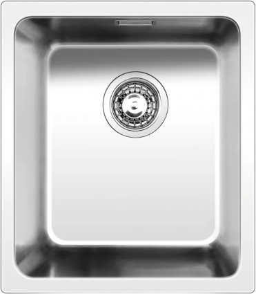 Мойка кухонная Ukinox Лофт LOB340.400 -GT10P брашированная, прямоугольная, 38x44 см