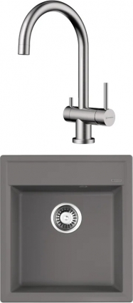 Комплект Omoikiri Daisen 46-GR leningrad grey матовая, прямоугольная