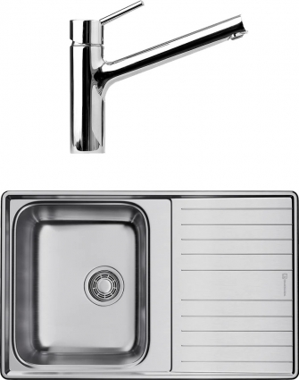 Комплект  Мойка кухонная Omoikiri Sagami 79 + Смеситель для кухни Hansgrohe Talis S 32851000 матовая, прямоугольная