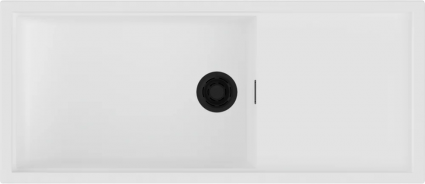 Мойка кухонная Omoikiri Sintesi 116-WH белая матовая, прямоугольная, 116x50 см