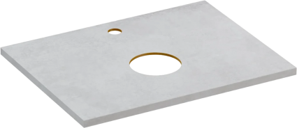 Столешница Cersanit Stone Balance 60 серая матовая