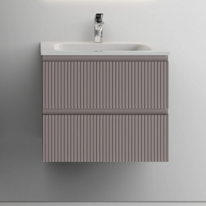Тумба с раковиной Sancos Snob T 60 см, doha soft, подвесная, матовая
