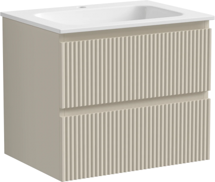 Тумба для комплекта Sancos Snob R 60, beige soft, подвесная, матовая