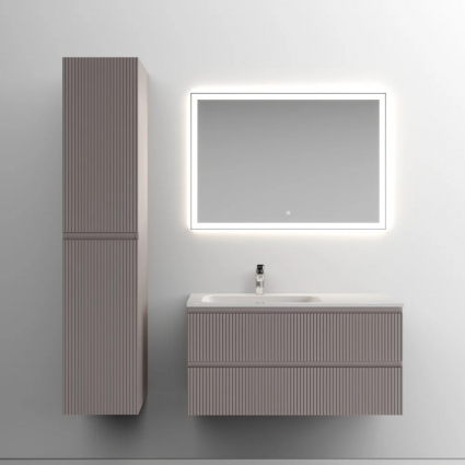 Мебель для ванной Sancos Snob T 100 см, L, doha soft, подвесная, матовая
