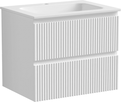Тумба для комплекта Sancos Snob R 60, bianco, подвесная, матовая