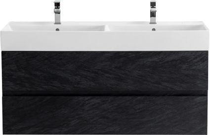 Тумба для комплекта Cezares Molveno 46-120-2C-SO-2-NR 46 120 nero подвесная, матовая