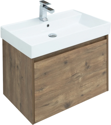 Тумба для комплекта Aquanet Nova Lite 75 дуб рустикальный, 1 ящик, подвесная, матовая