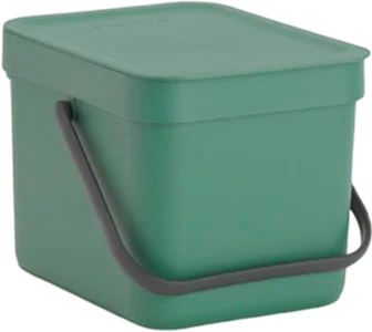 Мусорное ведро Brabantia Sort&Go 129841 6 л, темно-зеленое в современном стиле