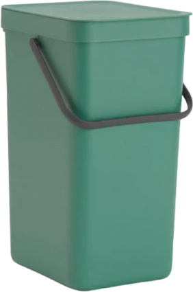 Мусорное ведро Brabantia Sort&Go 129827 16 л, темно-зеленое в современном стиле