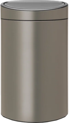 Мусорное ведро Brabantia Touch Bin 117909 10+23 л, платиновое, напольное