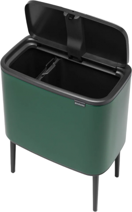 Мусорное ведро Brabantia Bo 304187 11+23 л, зеленая сосна, напольное