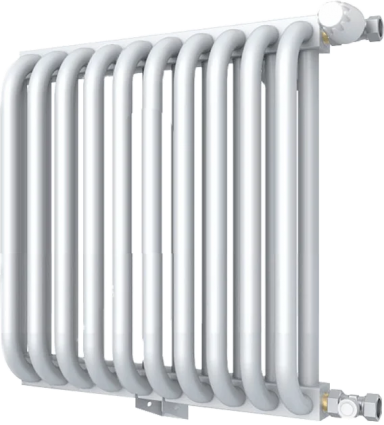 Радиатор стальной KZTO PC 2-500-10 3/4 10 секций на площадь 6.8 кв.м., белый, 41.2x10x10 см