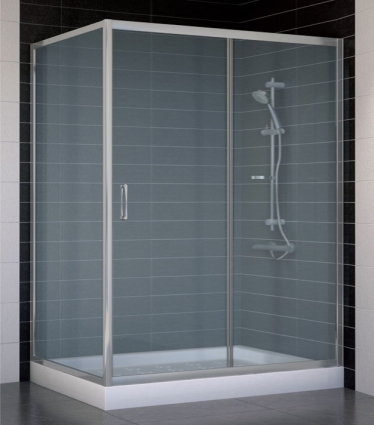 Душевой уголок Vegas Glass ZP+ZPV 140*90 07 10 стекло сатин, 140x90, прямоугольный, двери раздвижные