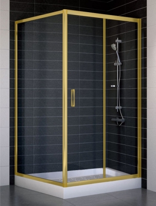 Душевой уголок Vegas Glass ZP+ZPV 100*100 09 01 стекло прозрачное, 100x100, квадратный, двери раздвижные