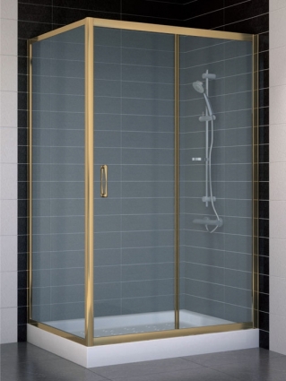 Душевой уголок Vegas Glass ZP+ZPV 110*80 05 10 стекло сатин, 110x80, прямоугольный, двери раздвижные