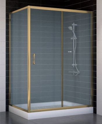 Душевой уголок Vegas Glass ZP+ZPV 130*80 05 10 стекло сатин, 130x80, прямоугольный, двери раздвижные