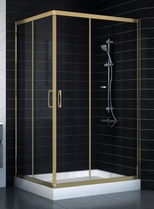 Душевой уголок Vegas Glass ZA-F 0110*100 05 01 стекло прозрачное, 100x110, прямоугольный, двери раздвижные