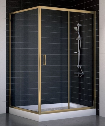 Душевой уголок Vegas Glass ZP+ZPV 120*100 05 01 стекло прозрачное, 120x100, прямоугольный, двери раздвижные