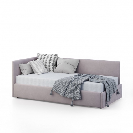 Кровать MYROOM Family Меркурий-2 90х200 пыльно-розового цвета с подъемным механизмом, с ящиком для хранения