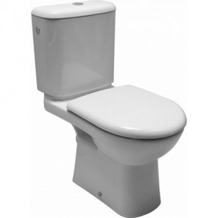 Унитаз-компакт напольный Jika Olymp косой выпуск белый, овальный, 36x67 см