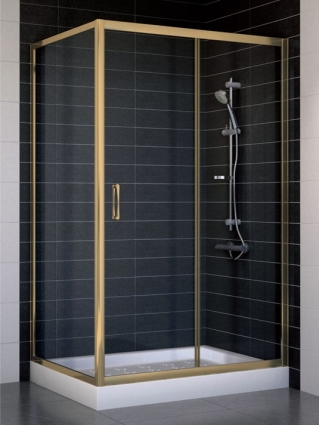 Душевой уголок Vegas Glass ZP+ZPV 110*80 05 01 стекло прозрачное, 110x80, прямоугольный, двери раздвижные