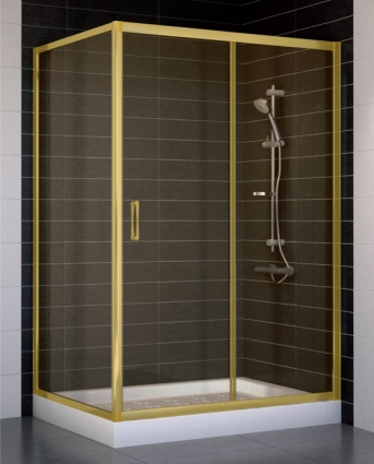 Душевой уголок Vegas Glass ZP+ZPV 120*90 09 05 стекло бронза, 120x90, прямоугольный, двери раздвижные