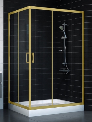 Душевой уголок Vegas Glass ZA-F 90*120 09 01 стекло прозрачное, 90x120, прямоугольный, двери раздвижные