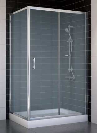 Душевой уголок Vegas Glass ZP+ZPV 110*70 08 10 стекло сатин, 110x70, прямоугольный, двери раздвижные