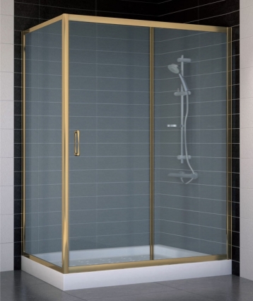 Душевой уголок Vegas Glass ZP+ZPV 140*70 05 10 стекло сатин, 140x70, прямоугольный, двери раздвижные