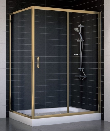 Душевой уголок Vegas Glass ZP+ZPV 130*90 05 01 стекло прозрачное, 130x90, прямоугольный, двери раздвижные