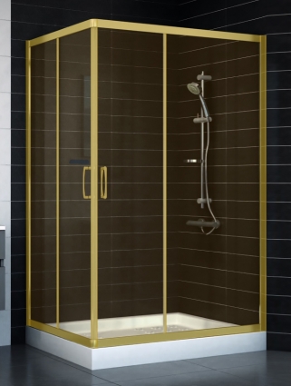 Душевой уголок Vegas Glass ZA-F 90*120 09 05 стекло бронза, 90x120, прямоугольный, двери раздвижные
