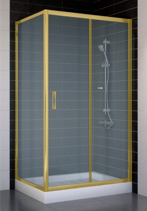 Душевой уголок Vegas Glass ZP+ZPV 100*70 09 10 стекло сатин, 100x70, прямоугольный, двери раздвижные