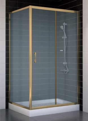 Душевой уголок Vegas Glass ZP+ZPV 100*90 05 10 стекло сатин, 100x90, прямоугольный, двери раздвижные