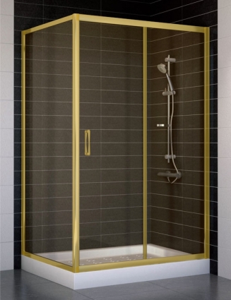 Душевой уголок Vegas Glass ZP+ZPV 110*90 09 05 стекло бронза, 110x90, прямоугольный, двери раздвижные