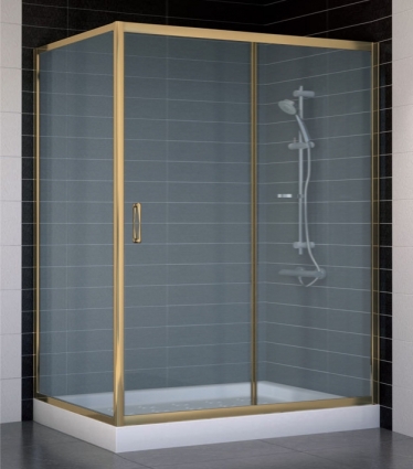 Душевой уголок Vegas Glass ZP+ZPV 140*90 05 10 стекло сатин, 140x90, прямоугольный, двери раздвижные