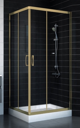Душевой уголок Vegas Glass ZA-F 80*90 05 01 стекло прозрачное, 80x90, прямоугольный, двери раздвижные