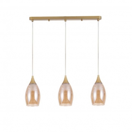 Подвесной светильник Arte Lamp Barry A7951SP-3GO в современном стиле, цвет янтарный