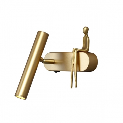 Настенный светодиодный светильник Arte Lamp ALBERT A2173AP-1PB в стиле Хай-тек, цвет медь