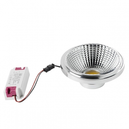 Лампа светодиодная Lightstar LED AR111 12W 3000K полусфера хром 932132 цвет хром, мощность 100 Вт
