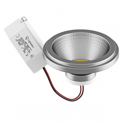 Лампа светодиодная Lightstar LED AR111 12W 4000K полусфера никель 932104 цвет никель, мощность 100 Вт