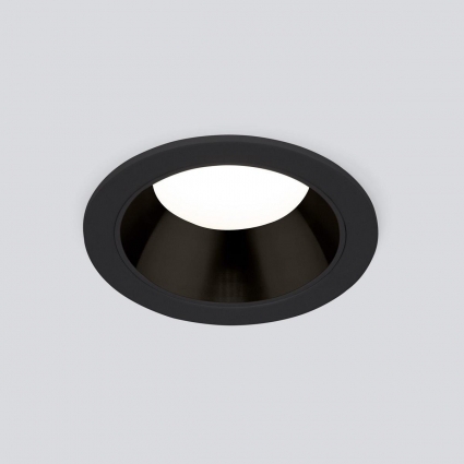 Встраиваемый светодиодный светильник Elektrostandard Basic 25082/LED 7W 4200K чёрный a062941 в стиле Хай-тек, цвет черный
