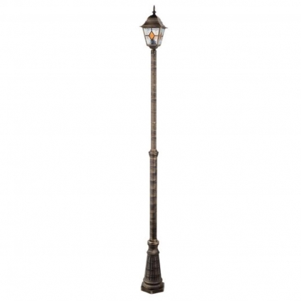 Садово-парковый светильник Arte Lamp Madrid A1542PA-1BN цвет коричневый, мощность 75 Вт