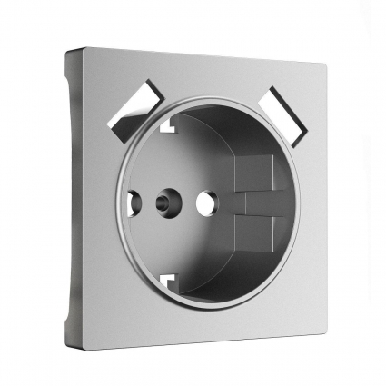 Накладка для розетки USB Werkel серебро W1179565 4690389195655 в современном стиле, цвет серебро