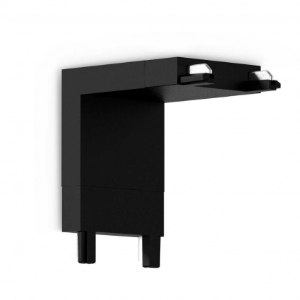Коннектор L-образный внутренний Ambrella light Track System Magnetic Ultra Slim GV1104 цвет черный