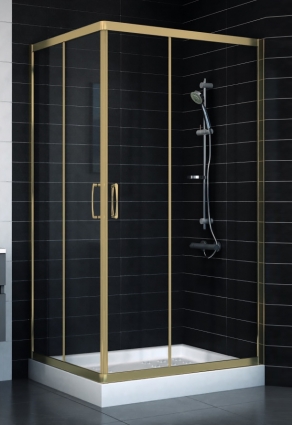 Душевой уголок Vegas Glass ZA-F 90*100 05 01 стекло прозрачное, 90x100, прямоугольный, двери раздвижные
